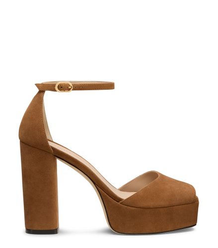 SABRINA ANKLE-STRAP PLATFORM, Last chance, , SUEDE - Stuart Weitzman - Modalova