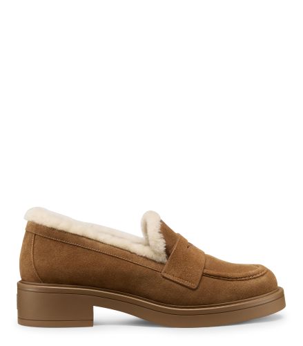 CELIA LITE SHEARLING LOAFER, Last chance, /, SPORT SUEDE/SHORT SHEARLING - Stuart Weitzman - Modalova