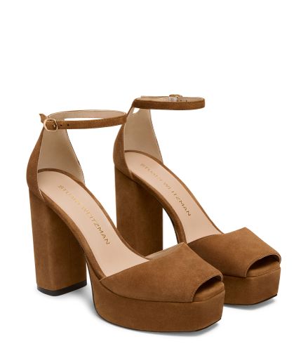 SABRINA ANKLE-STRAP PLATFORM, Last chance, , SUEDE - Stuart Weitzman - Modalova