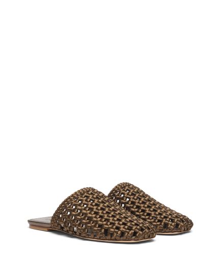 MARINA MULE, MULES, , KNOTTED SATIN WOVEN - Stuart Weitzman - Modalova