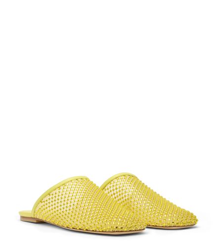 BAREITALL SHINE MULE, SANDALLES PLATES ET À TALON BAS, , CRYSTAL MESH/LACQUERED NAPPA - Stuart Weitzman - Modalova