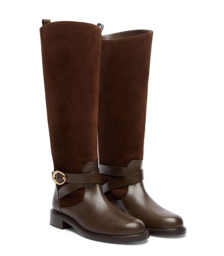 BENNI RIDING BOOT, Last chance, //, SPORT SUEDE/SMOOTH CALF/STACKED - Stuart Weitzman - Modalova