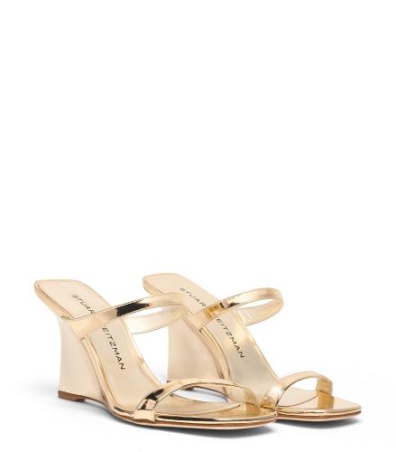 VINNIE WEDGE SLIDE 85, SANDALES ET CHAUSSURES COMPENSÉES, , LEATHER SPECCHIO - Stuart Weitzman - Modalova