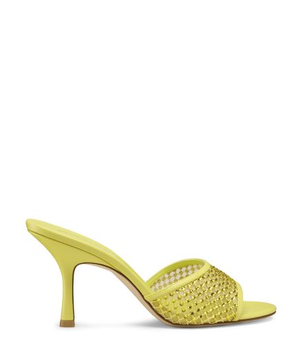 BAREITALL SHINE SANDAL 85, Last chance, , CRYSTAL MESH/LACQUERED NAPPA - Stuart Weitzman - Modalova