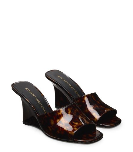 VINNIE WEDGE MULE 85, Flash sale, , GLOSS TORTOISE - Stuart Weitzman - Modalova