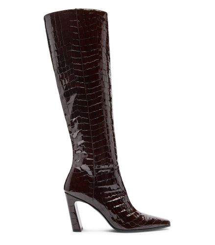 STASSI BOTTE 85, BOTTES ET BOTTINES, , VERNIS CROCO - Stuart Weitzman - Modalova
