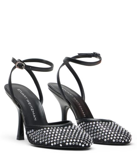 BAREITALL SHINE PUMP 100, Last chance, , CRYSTAL MESH/LACQUERED NAPPA - Stuart Weitzman - Modalova