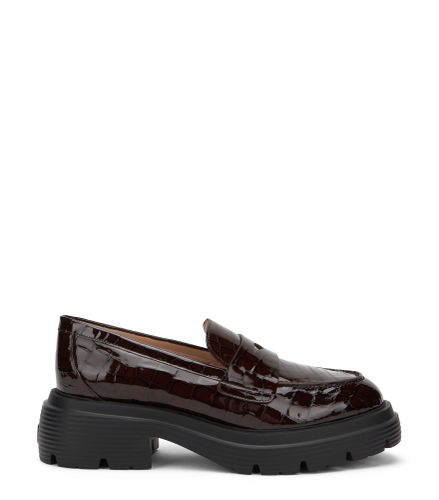 HUDSON LITE MOCASSIN, CHAUSSURES PLATES ET MOCASSINS, , VERNIS CROCO - Stuart Weitzman - Modalova