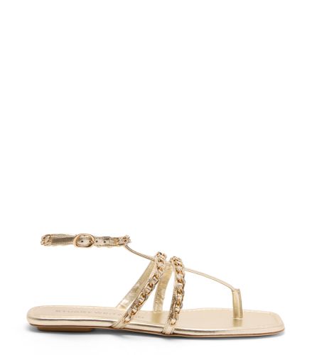 SOLUXE CRYSTAL SANDAL, SANDALES ET CHAUSSURES COMPENSÉES, , LIQUID METALLIC - Stuart Weitzman - Modalova