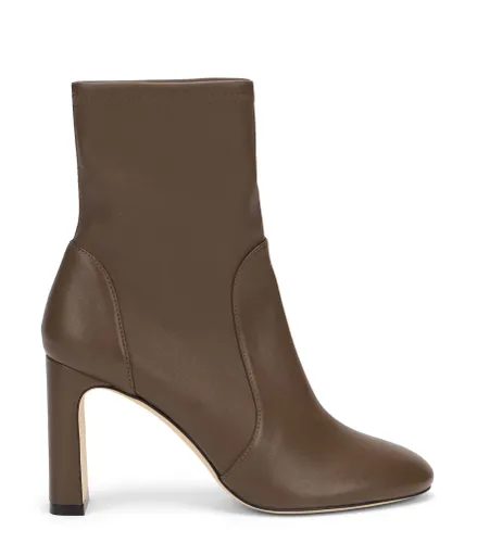 BABETTE BOTTINE 85, BOTTES ET BOTTINES, TAUPE PATINÉ, CUIR NAPPA STRETCH - Stuart Weitzman - Modalova