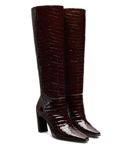 STASSI BOTTE 85, BOTTES ET BOTTINES, , VERNIS CROCO - Stuart Weitzman - Modalova