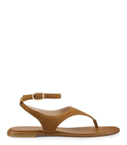 MARLEY SANDAL, SANDALLES PLATES ET À TALON BAS, , SUEDE - Stuart Weitzman - Modalova