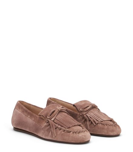 MOCASSIN BRITT À FRANGES, CHAUSSURES PLATES ET MOCASSINS, , DAIM SPORT - Stuart Weitzman - Modalova