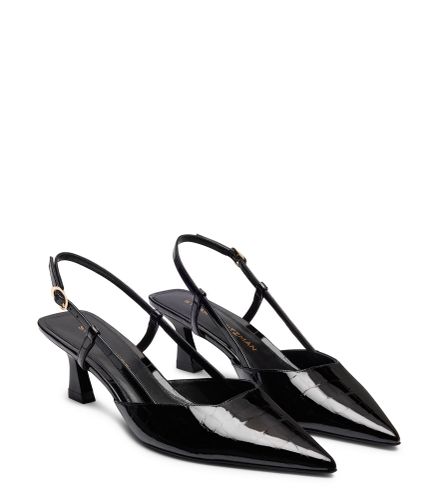 VINNIE 50 ESCARPIN À BRIDE ARRIÈRE, SLINGBACK, , VERNIS CROCO - Stuart Weitzman - Modalova