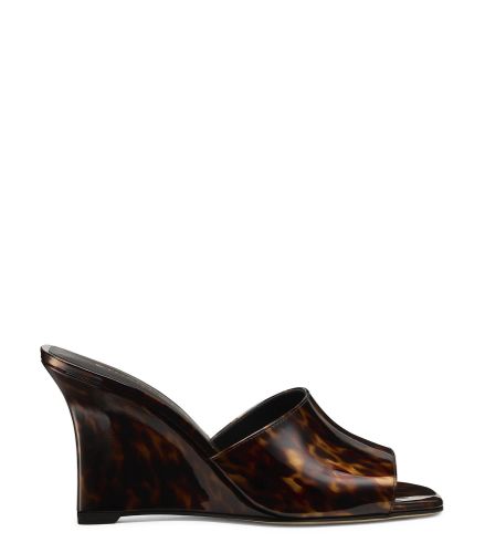 VINNIE WEDGE MULE 85, Flash sale, , GLOSS TORTOISE - Stuart Weitzman - Modalova