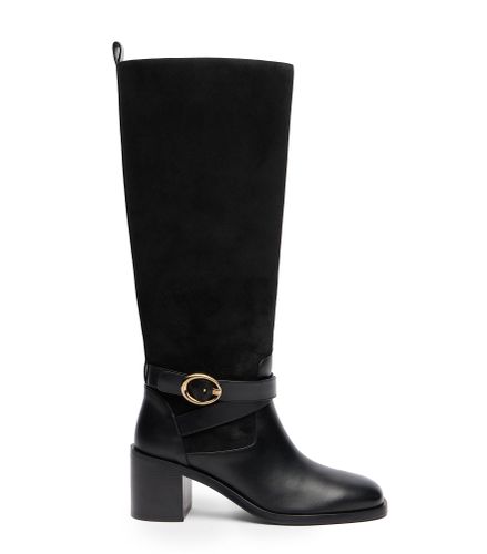 BENNI RIDING BOOT 55, Last chance, , SPORT SUEDE/SMOOTH CALF/STACKED - Stuart Weitzman - Modalova