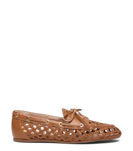 TINSLEY WOVEN MOCCASIN, Private Sale, , FINE KNOTTED NAPPA WOVEN/LACQUERED NAPPA - Stuart Weitzman - Modalova
