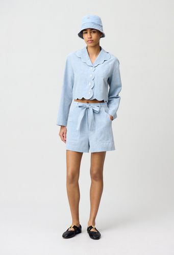 Short jean ceinturé - Claudie Pierlot - Modalova