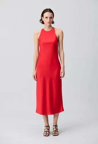 Robe longue satinée dos nu - Claudie Pierlot - Modalova