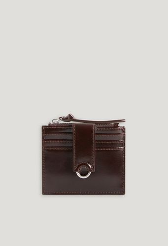 Porte-cartes cuir marron - Claudie Pierlot - Modalova