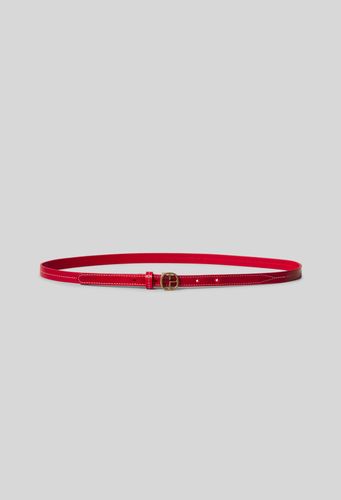 Ceinture cuir contrastée - Claudie Pierlot - Modalova