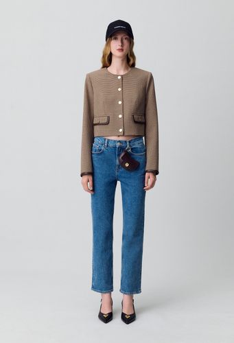 Jean Toto slim 7/8ème bleu délavé - Claudie Pierlot - Modalova