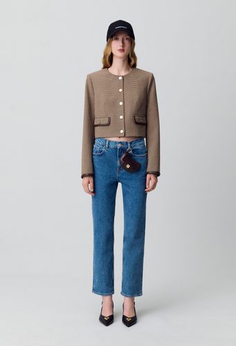 Jean Toto slim 7/8ème bleu délavé - Claudie Pierlot - Modalova