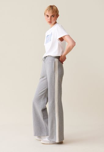 Pantalon confort contrasté gris - Claudie Pierlot - Modalova