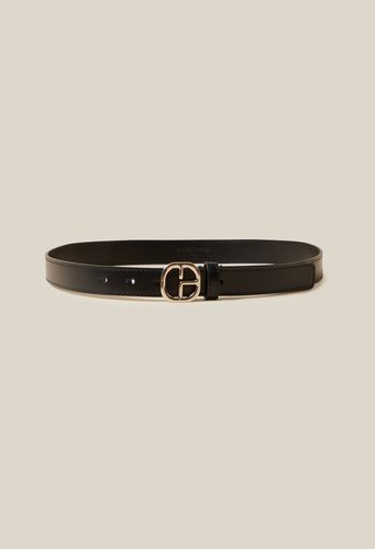 Ceinture cuir noir - Claudie Pierlot - Modalova