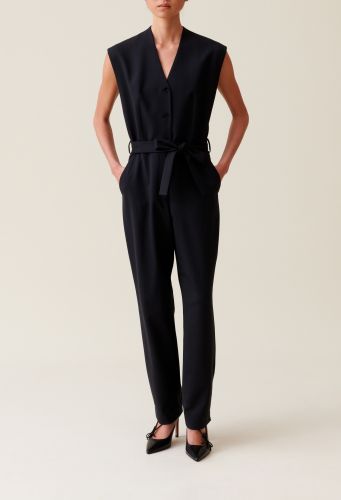 Combinaison manches courtes noir - Claudie Pierlot - Modalova