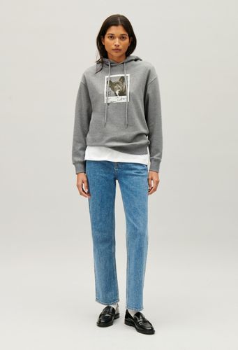 Sweatshirt capuche Jean Toto gris chiné - Claudie Pierlot - Modalova