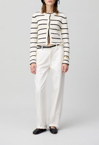 Cardigan rayures maille fine - Claudie Pierlot - Modalova