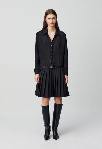 Robe bi-matière rayures - Claudie Pierlot - Modalova