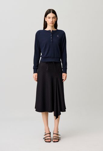 Top en coton à caur dentelle - Claudie Pierlot - Modalova