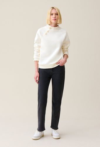 Sweatshirt Tape col boutonné - Claudie Pierlot - Modalova