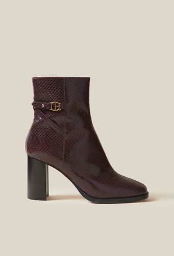 Bottines effet serpent cuir vernis - Claudie Pierlot - Modalova