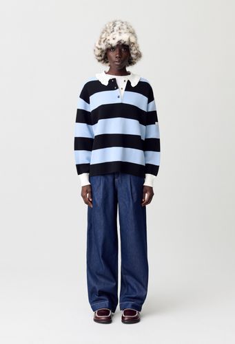 Pull polo large rayures - Claudie Pierlot - Modalova