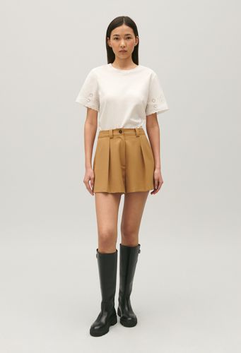 Short taille haute camel - Claudie Pierlot - Modalova