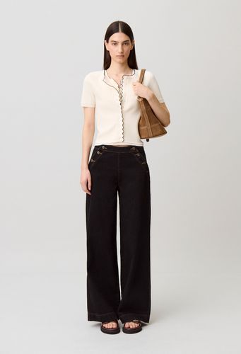 Cardigan maille contrasté - Claudie Pierlot - Modalova
