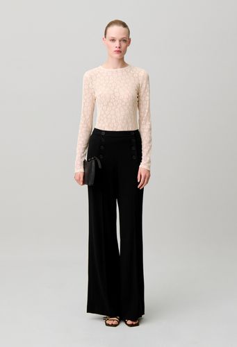 T-shirt manches longues dentelle - Claudie Pierlot - Modalova