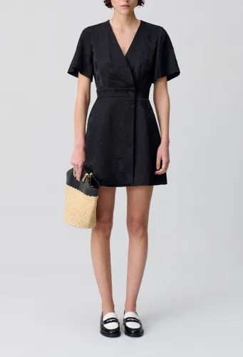 Robe courte portefeuille - Claudie Pierlot - Modalova