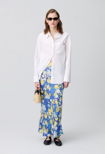 Jupe mi-longue à fleurs - Claudie Pierlot - Modalova
