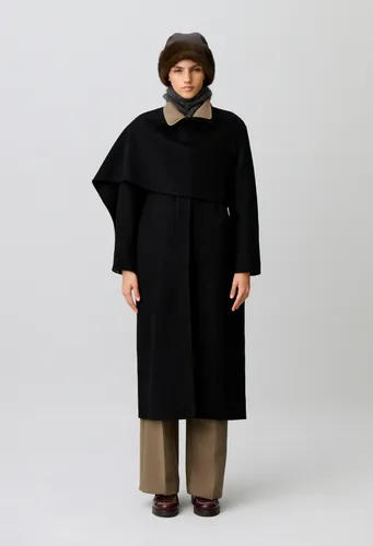 Manteau long drapé - Claudie Pierlot - Modalova