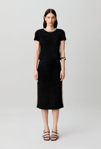 Top court maille effet velours - Claudie Pierlot - Modalova