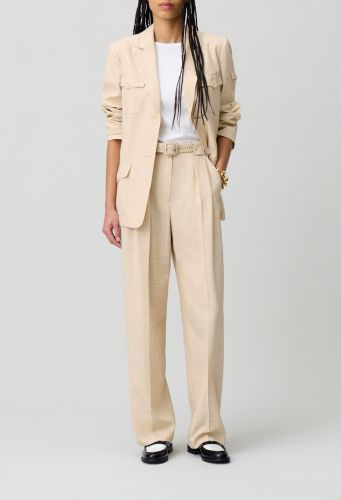 Pantalon large taille haute - Claudie Pierlot - Modalova