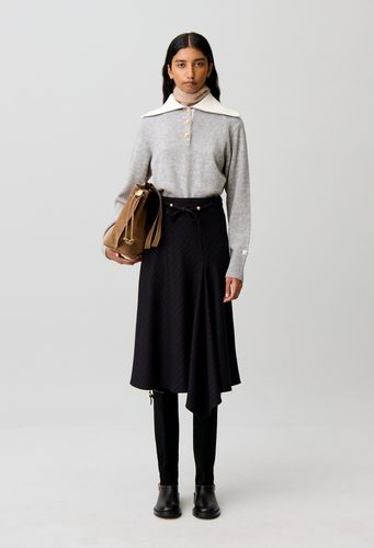 Jupe midi asymétrique - Claudie Pierlot - Modalova