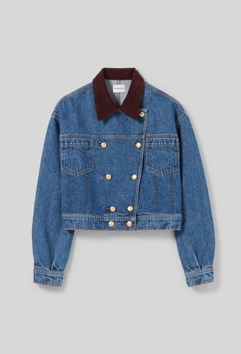Blouson perfecto jean - Claudie Pierlot - Modalova