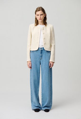 Veste courte tweed boutonné - Claudie Pierlot - Modalova