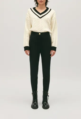 Pantalon taille haute slim - Claudie Pierlot - Modalova