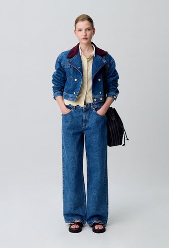 Jean denim droit large - Claudie Pierlot - Modalova